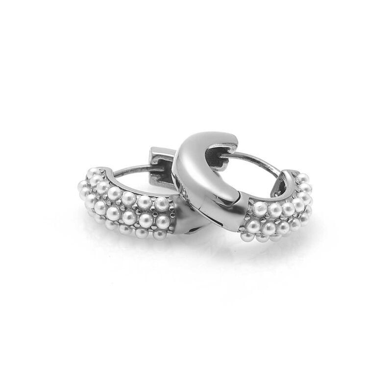 Silk & Steel Amara Hoop Earrings image number 1